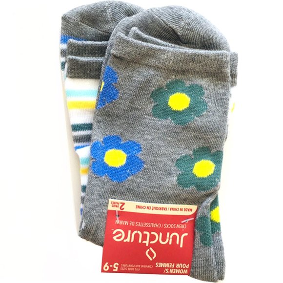 Accessories - Flowers & Striped Socks